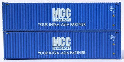 Jacksonville Terminal Company N 405115 40' High Cube Corrugated Side Containers MCC 2 pack