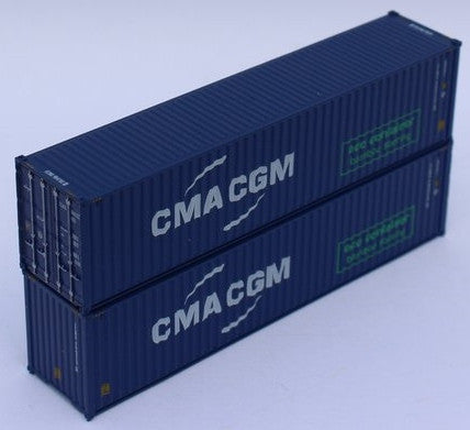Jacksonville Terminal Company N 405067 40' High Cube Corrugated Side Containers CMA CGM 'Eco bamboo flooring' - 2 pack