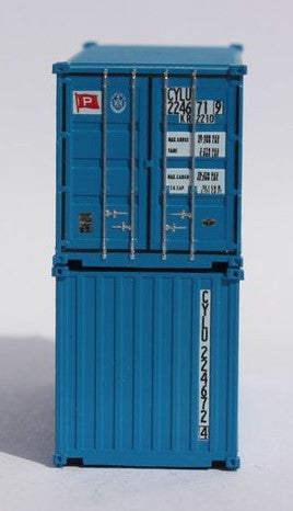 Jacksonville Terminal Company N 205430 20' Standard Height Corrugated Side Containers CHO YANG 2-Pack