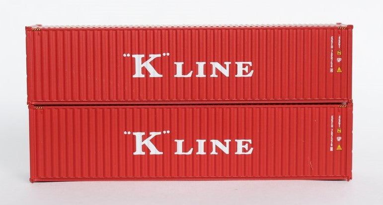 Jacksonville Terminal Company N 405099 40' High Cube Container K-LINE Set #4 2-Pack