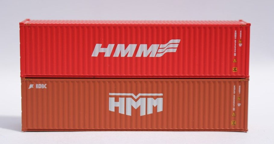 Jacksonville Terminal Company N 405805 40' High Cube Container Mixed Pack HMM 2-Pack