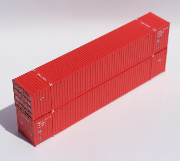 Jacksonville Terminal Company N 535049 53' High Cube Container CANADIAN TIRE 'Red Box Scheme' 2-Pack