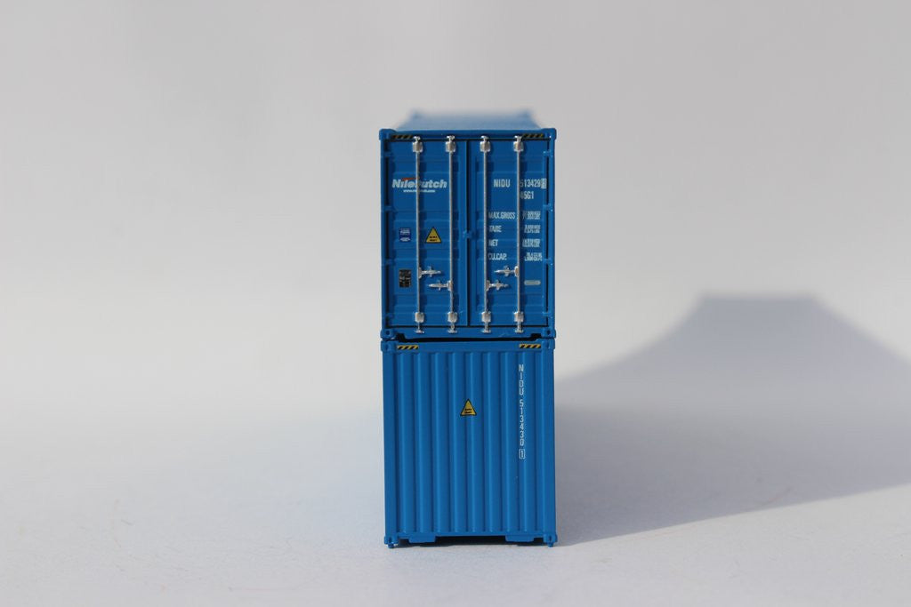 Jacksonville Terminal Company N 405060 40' High Cube Corrugated Side Containers NileDutch NIDU 2-pack