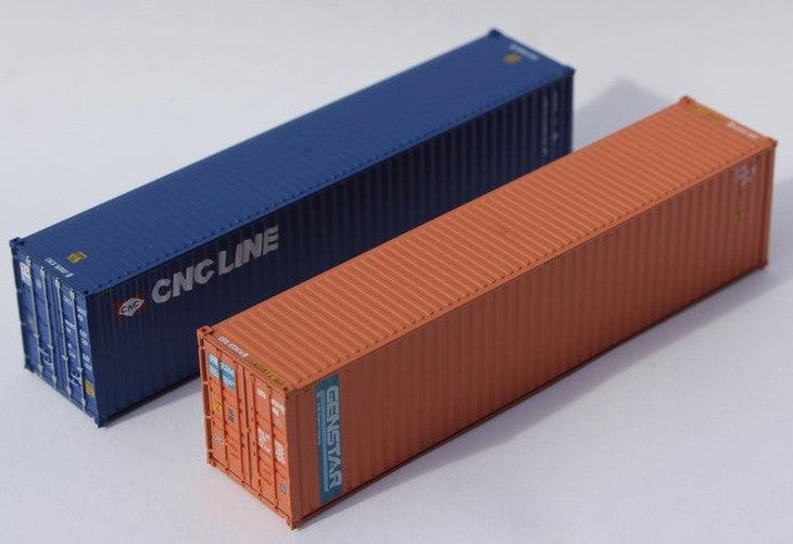 Jacksonville Terminal Company N 405802 40' High Cube Corrugated Side Containers CNC LINE & Genstar 'Mix Pack' 2-pack