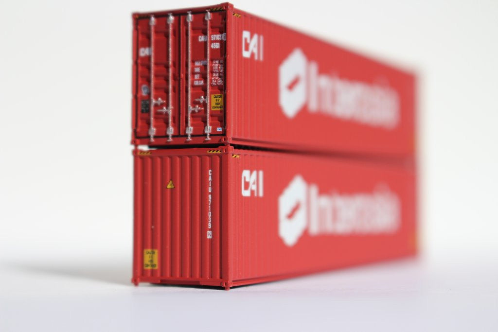 Jacksonville Terminal Company N 405007 40' High Cube Container CAI - INTERASIA Brown Lease Scheme 2-Pack