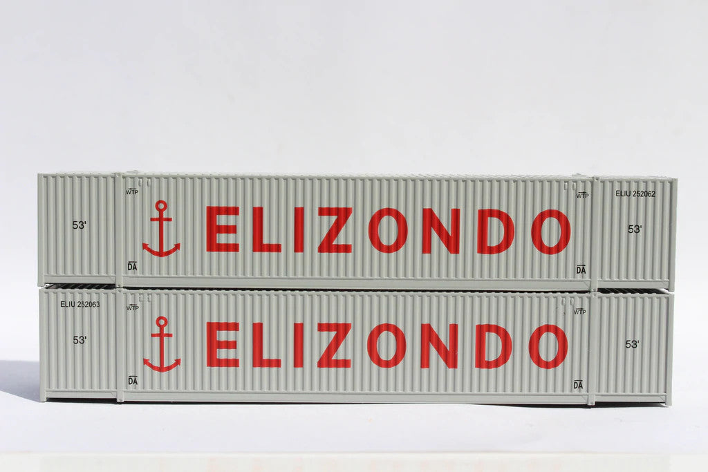Jacksonville Terminal Company N 537058 53' High Cube Corrugated Side Containers Elizondo Line 2-Pack
