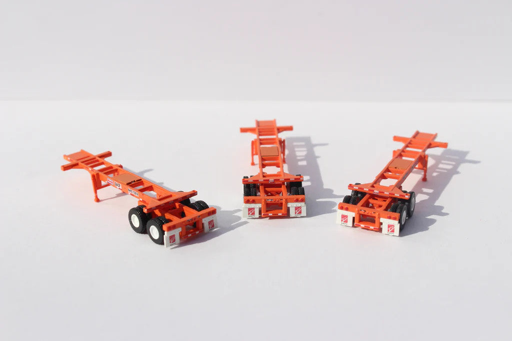 Jacksonville Terminal Company N 122003 20' CHASSIS South Atlantic Consolidated Pool 3-Pack