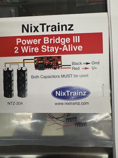 Noriページ NixTrainz HO NTZ204 Power Bridge III - 2 Wire Stay-Alive - Lombard