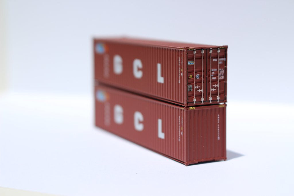 Jacksonville Terminal Company N 405032 40' High Cube Container BEACON / GCL Dual Scheme 2-Pack