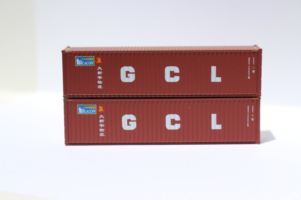 Jacksonville Terminal Company N 405032 40' High Cube Container BEACON / GCL Dual Scheme 2-Pack