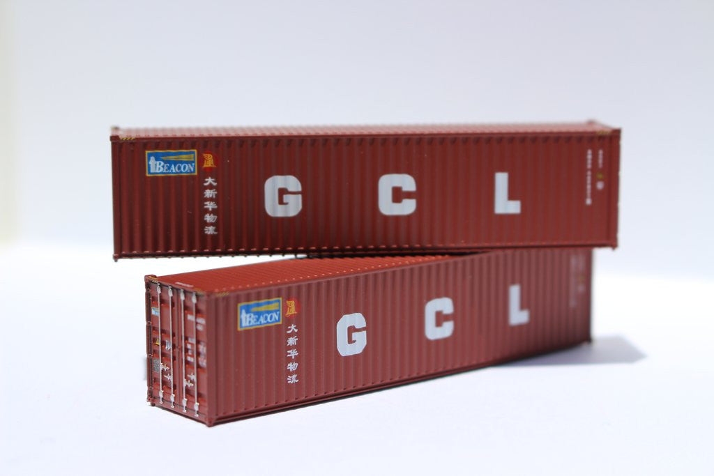 Jacksonville Terminal Company N 405032 40' High Cube Container BEACON / GCL Dual Scheme 2-Pack
