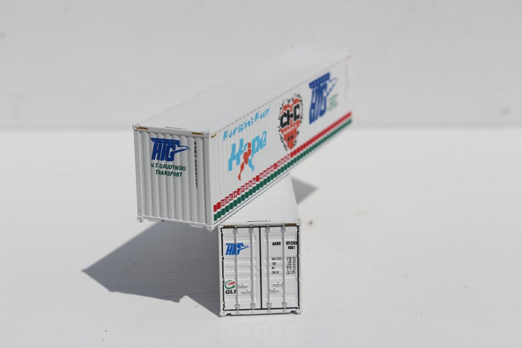 Jacksonville Terminal Company N SRM-CHD 40' High Cube container Harrison's Heart Fundraiser - THINK HEART-THINK HOPE 2-Pack Set