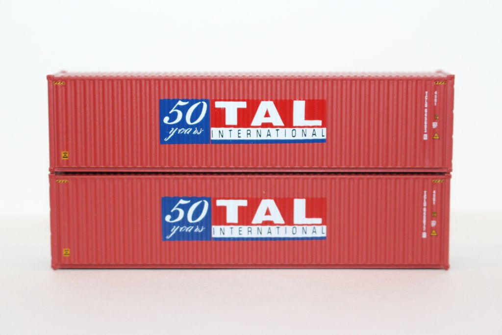 Jacksonville Terminal Company N 405001 40' High Cube Container TAL 50 Years 2-Pack