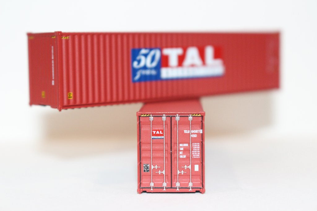 Jacksonville Terminal Company N 405001 40' High Cube Container TAL 50 Years 2-Pack