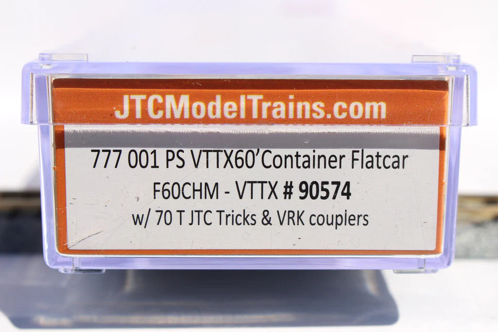 Jacksonville Terminal Company N 777001 Pullman Standard 60' Flatcar Unweathered TrailerTrain Logo VTTX #90574