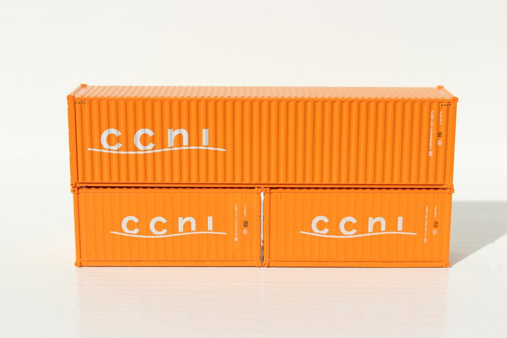 Jacksonville Terminal Company N 205306 20' Standard Height Container CCNI 2-Pack