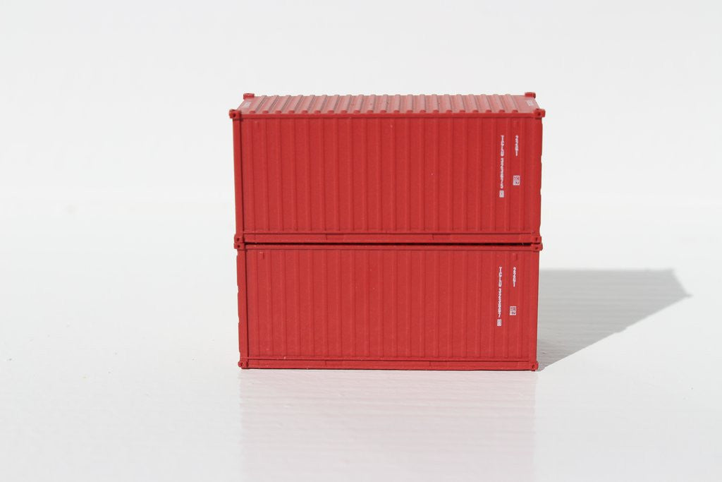 Jacksonville Terminal Company N 205322 20' Standard Height Container TAL 2-Pack
