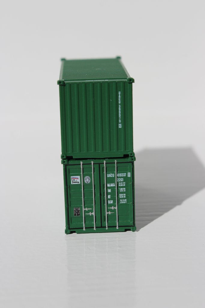 Jacksonville Terminal Company N 205310 20' Standard Height Container UASC 2-Pack