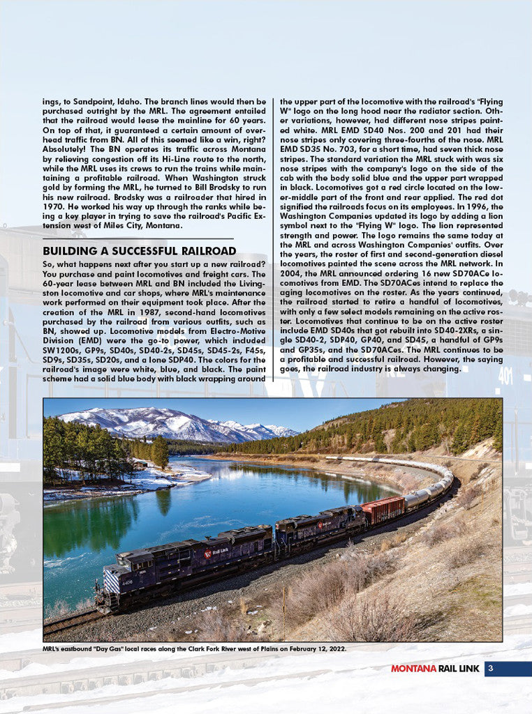 John Crisanti Books MONTANA RAIL LINK: Through the Lens of John Crisanti