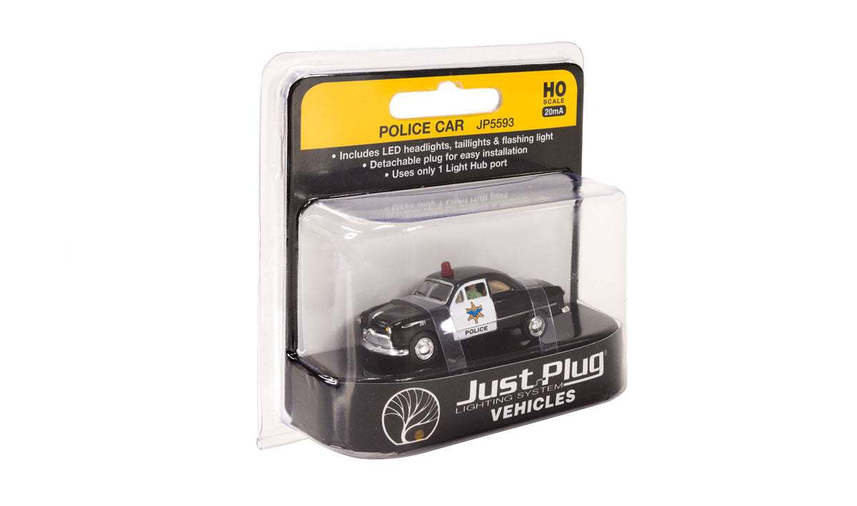 Woodland Scenics HO JP5593 Just Plug Vehicles - Police Car