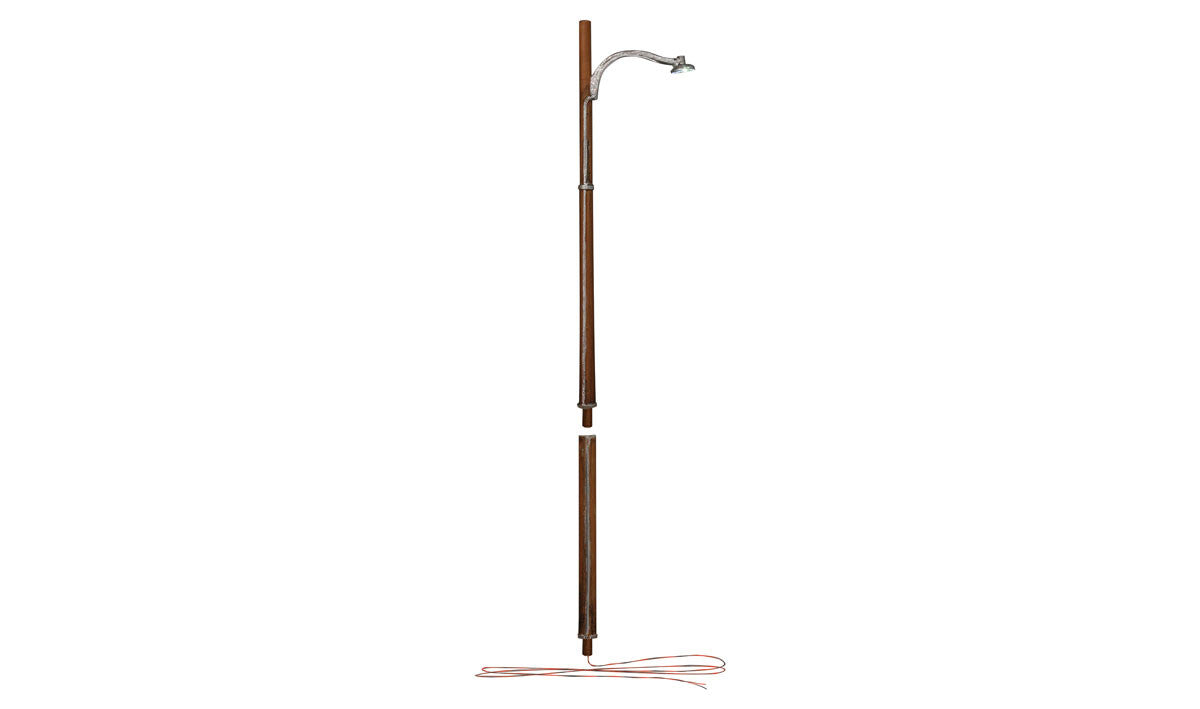 Woodland Scenics HO JP5630 Just Plug Lighting System - Wooden Pole Street Lights - 3 per package