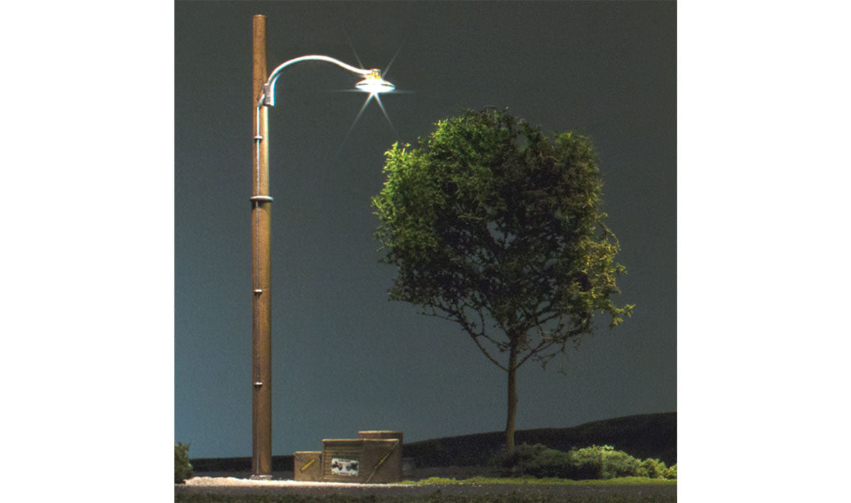 Woodland Scenics HO JP5630 Just Plug Lighting System - Wooden Pole Street Lights - 3 per package