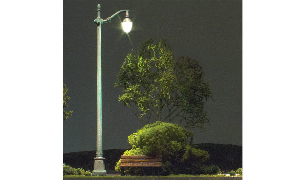Woodland Scenics N JP5639 Just Plug Lighting System - Arched Cast Iron Street Lights - 3 per package