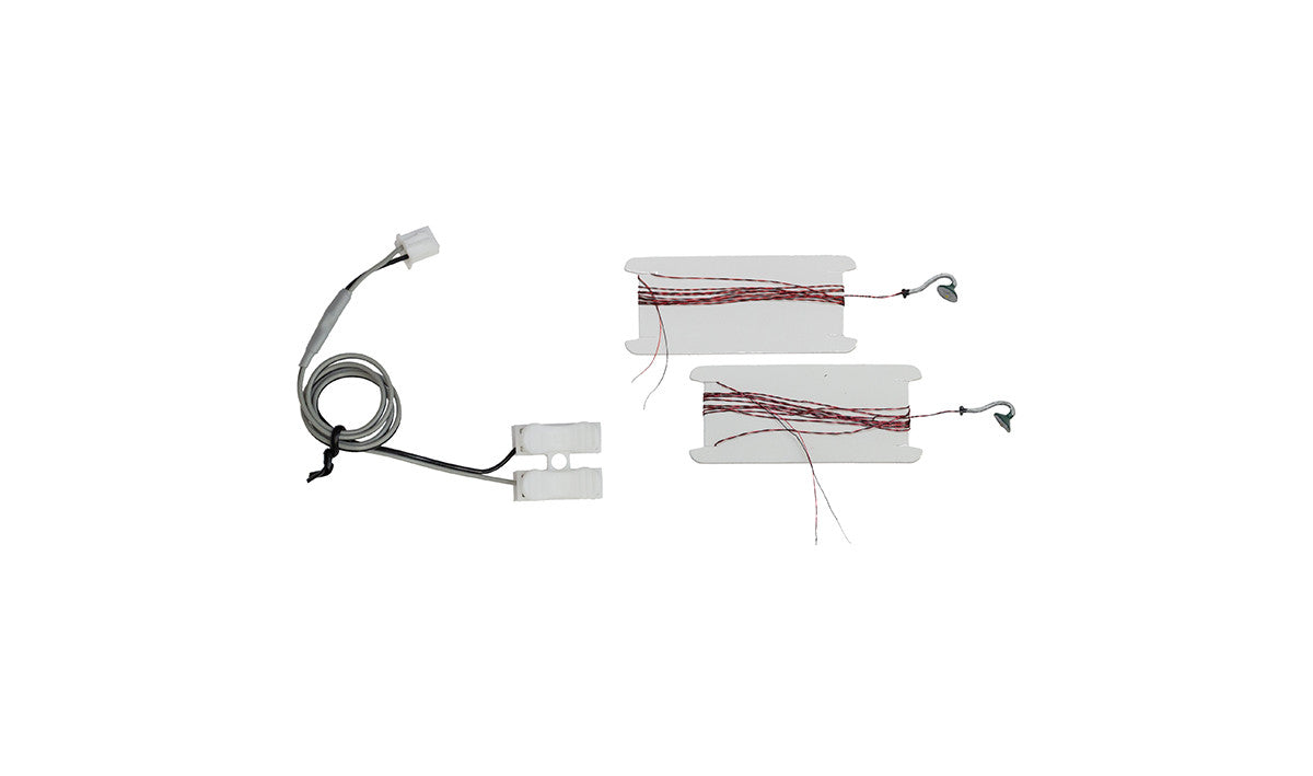 Woodland Scenics HO JP5654 Just Plug Lighting System - Gooseneck Wall Mount Lights - 2 per package