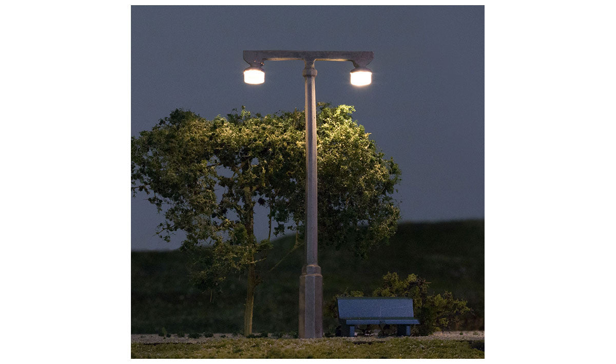 Woodland Scenics HO JP5676 Just Plug Lighting System - Twin Lamp - 3 per package
