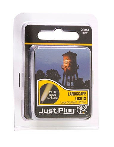 Woodland Scenics HO/N JP5957 Just Plug Lighting System - Landscape Lights - Large Spotlight - 2 per pack