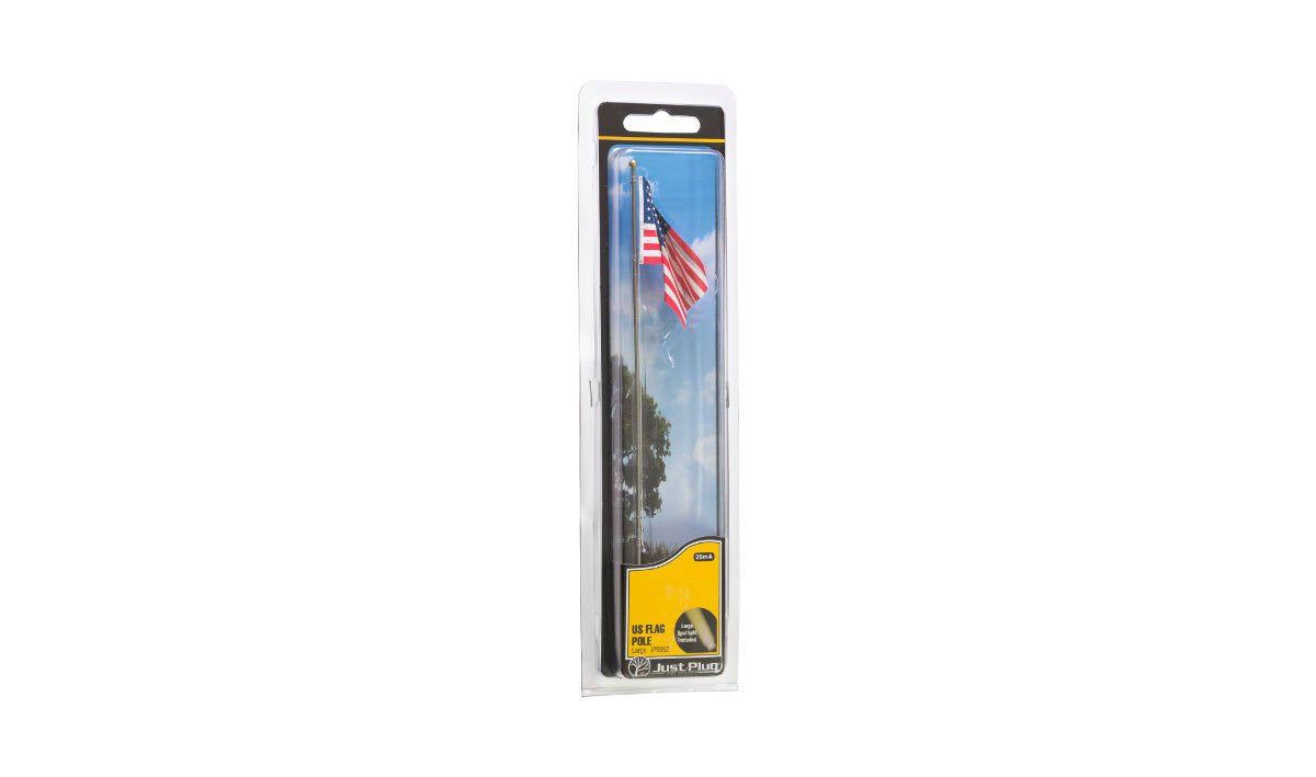 Woodland Scenics HO/N JP5951 Just Plug Lighting System - US Flag Medium - Pole - Spotlight
