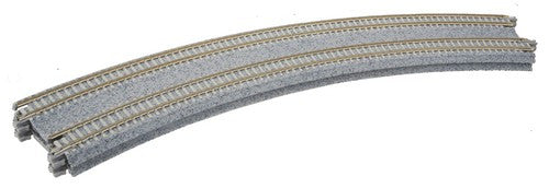 Kato N 20-181 Unitrack Concrete Tie Double Track Superelevated Curves 45 Degrees Radius 414mm/381mm 19"/15" - 2 Pieces