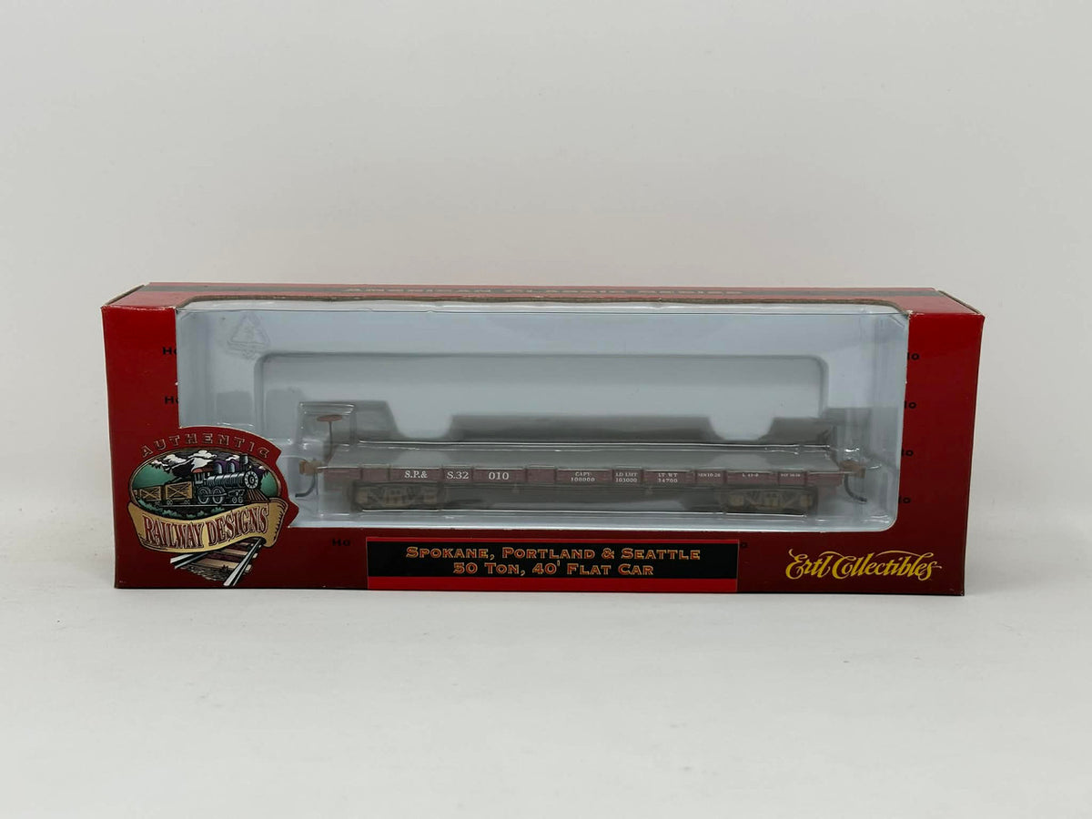 Ertl Collectibles HO 4978 50 Ton 40' Flat Car Spokane Portland & Seattle SP&S #32010