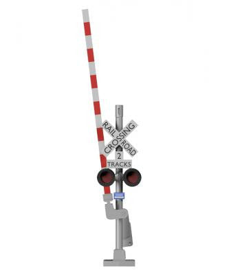 Details Plus N N10102 Grade Crossing Signal w/20-ft Gate Non Lighted 1-Pair