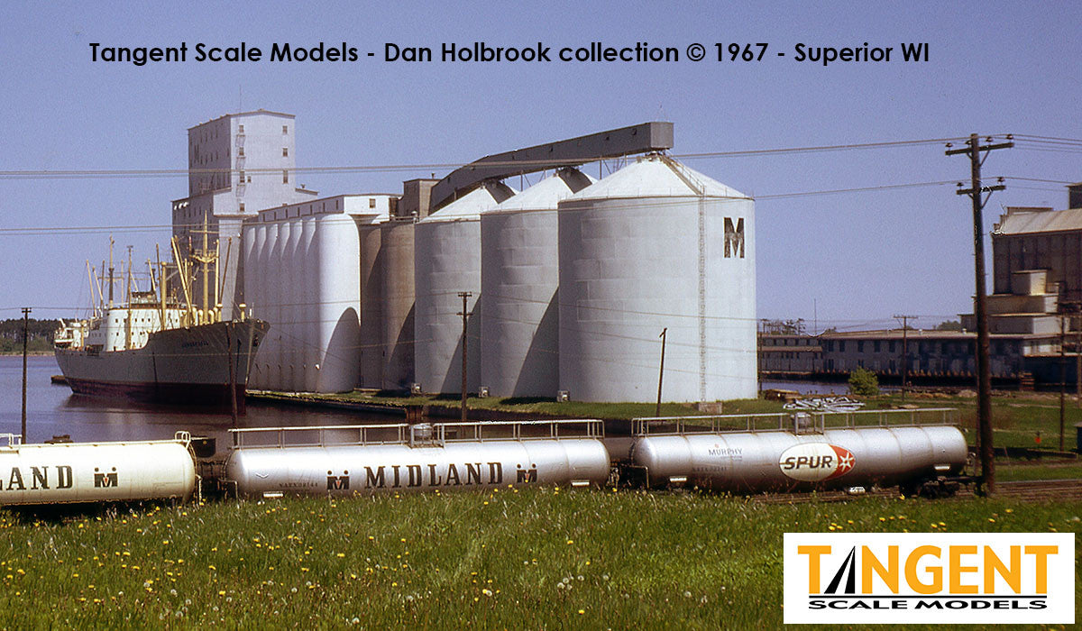 Tangent Scale Models HO 31162-04 NACC 1963 Design 33,000 Gallon Dual Diameter LPG/AA Tank Car NATX 'Murphy SPUR Delivery 1965' NATX #32145