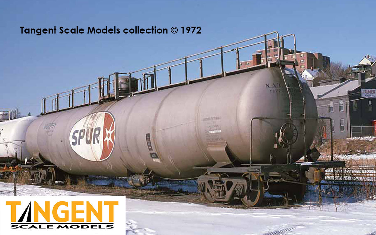 Tangent Scale Models HO 31162-04 NACC 1963 Design 33,000 Gallon Dual Diameter LPG/AA Tank Car NATX 'Murphy SPUR Delivery 1965' NATX #32145