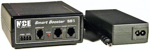 NCE DCC 5240027 SB5 5 Amp Smart Booster for Power Cab includes P514 power supply