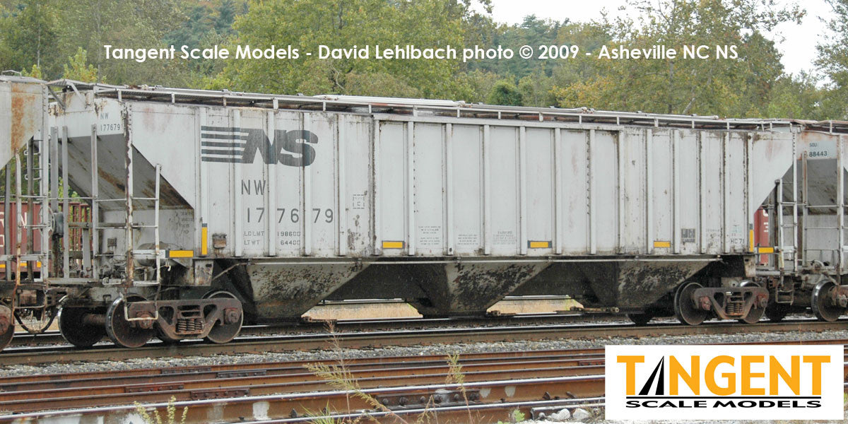 Tangent Scale Models HO 36223-04 NW Roanoke Shops 4750CuFt Covered Hopper Norfolk Southern 'N&W HC-71 1989+' NW #177543