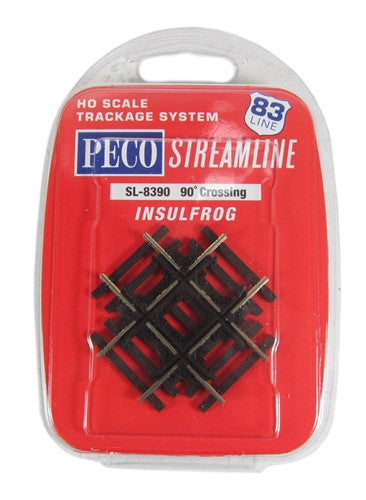 Peco Streamline HO SL-8390 Code 83 90-Degree Crossing