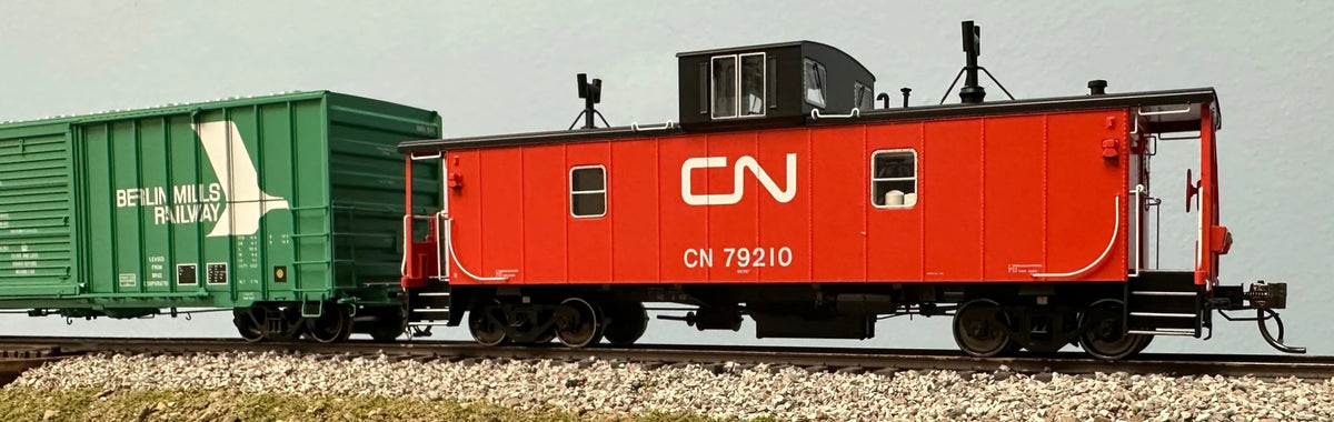 Rapido Trains Inc HO 166021 Hawker Siddeley Caboose (Van) Canadian National CN #79209 "as-delivered Red/Orange Steps"