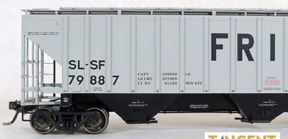 Tangent Scale Models HO 20062-10 Pullman-Standard PS-2CD 4750 Covered Hopper SLSF 'Delivery Gray 6-1977' SL-SF #79974