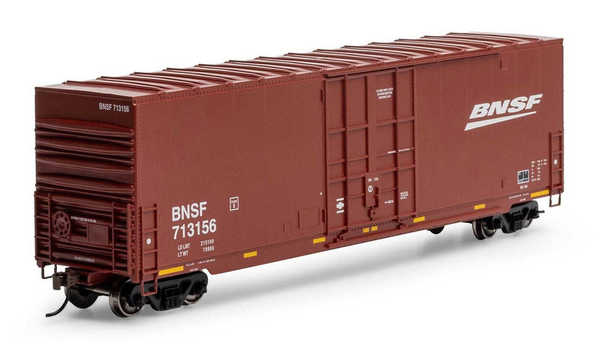 Athearn Roundhouse HO RND-1178 50' High-Cube Smooth Side Box Car BNSF #713156