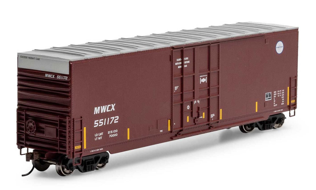 Athearn Roundhouse HO RND-1181 50' High-Cube Smooth Side Box Car MWCX #551172