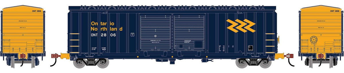 Athearn Roundhouse HO RND-1367 50' FMC 5283 Double Door Box Car Ontario Northland ONT #2806