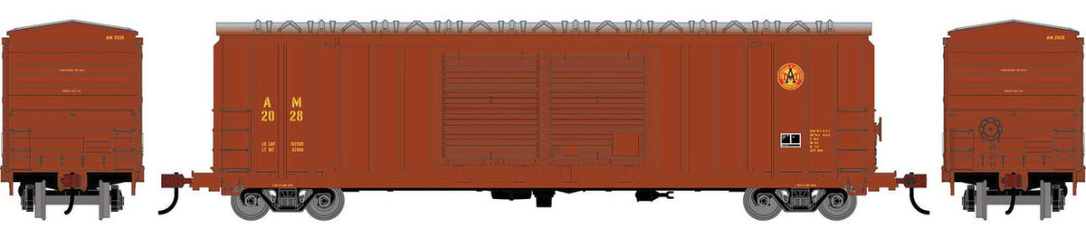 Athearn Roundhouse HO RND-1371 50' FMC 5283 Double Door Box Car AM #2028