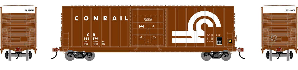 Athearn Roundhouse HO RND-2081 50' Exterior Post High Cube Plug Door Box Car Conrail CR #164379