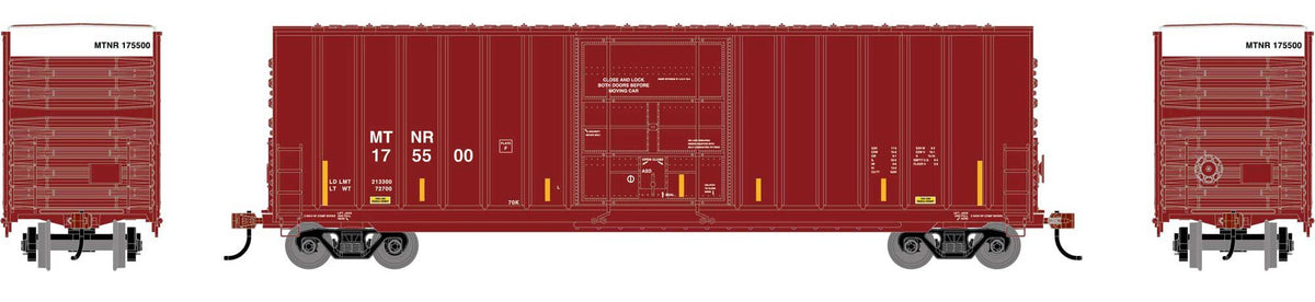 Athearn Roundhouse HO RND-2085 50' Exterior Post High Cube Plug Door Box Car Mississippi Tennessee Railroad MTNR #175500