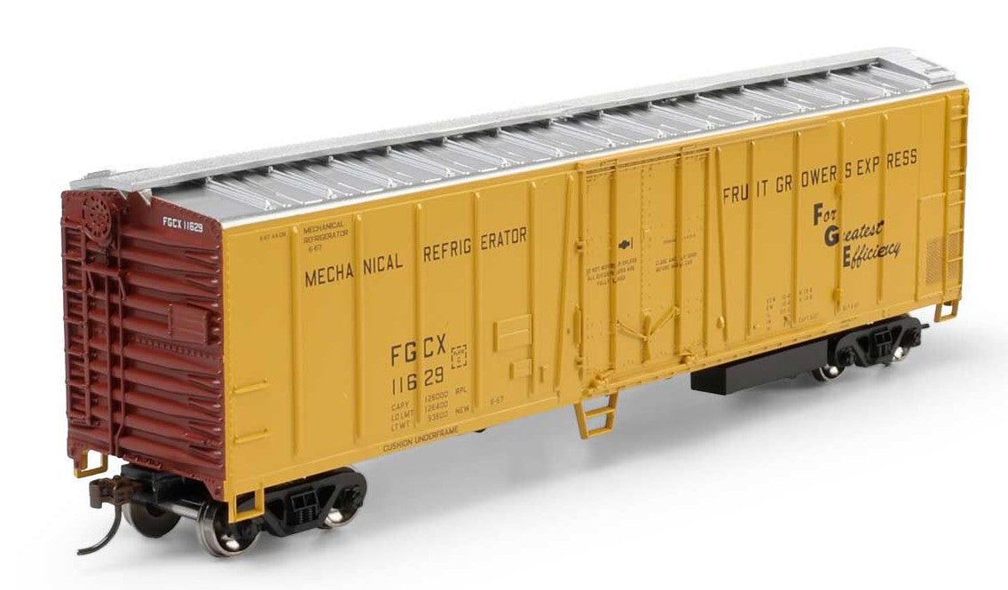 Athearn Roundhouse HO RND-3056 50' Exterior Post Mechanical Reefer Fruit Growers Express FGCX #11629