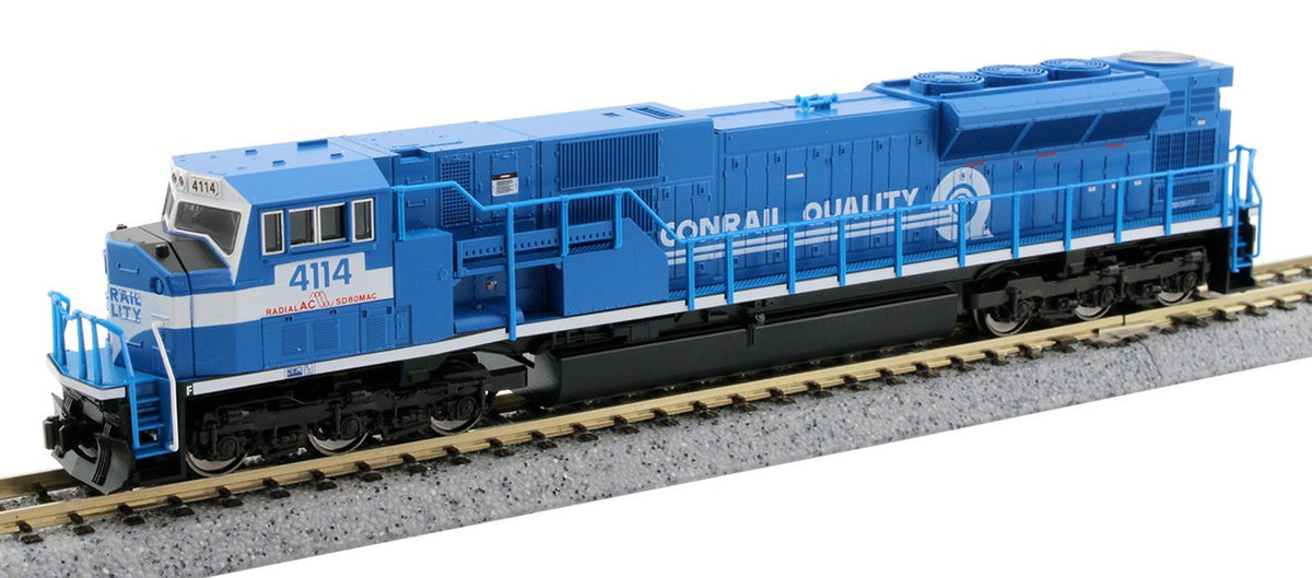 Kato N 176-5515 DCC Ready EMD SD80MAC Locomotive Conrail 'Quality' CR #4114
