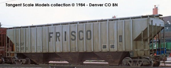 Tangent Scale Models HO 20062-01 Pullman-Standard PS-2CD 4750 Covered Hopper SLSF 'Delivery Gray 6-1977' SL-SF #79828